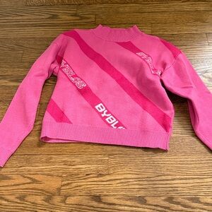 Byblos Vibrant Pink Cowl Neck Sweater Size 6